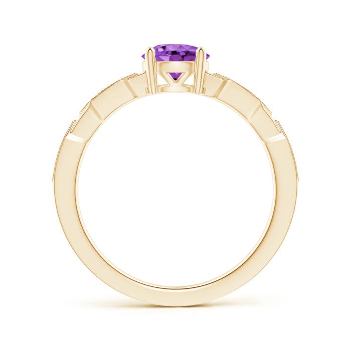 AA - Amethyst / 0.87 CT / 14 KT Yellow Gold