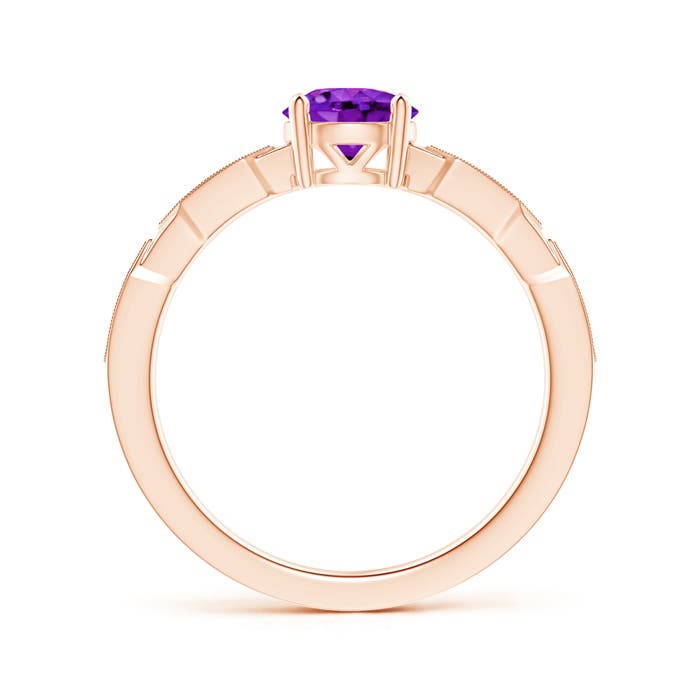 AAA - Amethyst / 0.87 CT / 14 KT Rose Gold