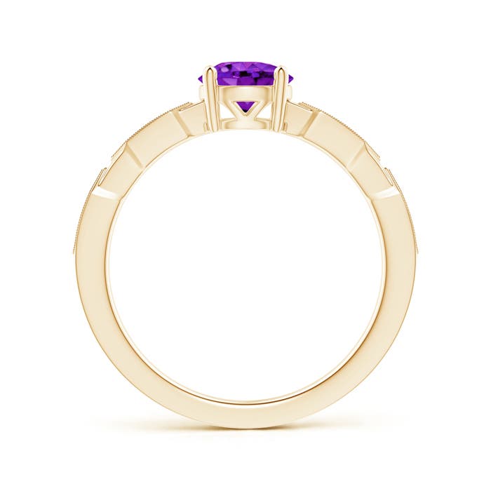 AAA - Amethyst / 0.87 CT / 14 KT Yellow Gold