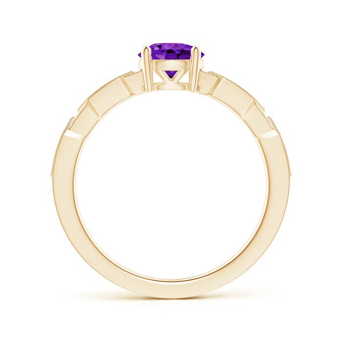 AAAA - Amethyst / 0.87 CT / 14 KT Yellow Gold