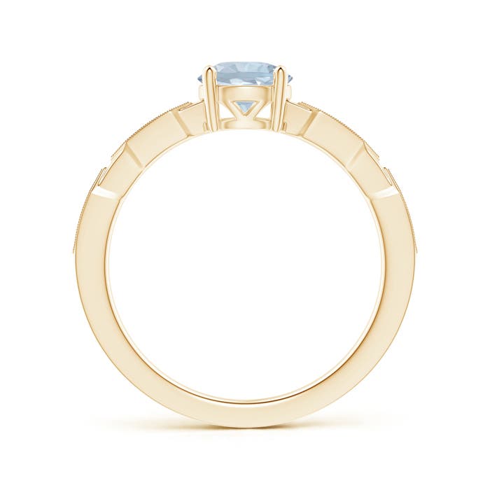 A - Aquamarine / 0.79 CT / 14 KT Yellow Gold