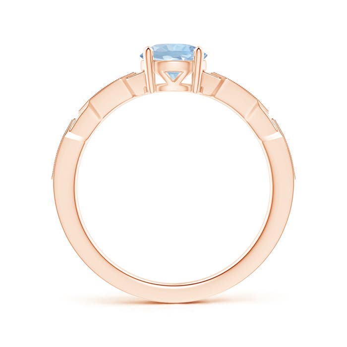 AA - Aquamarine / 0.79 CT / 14 KT Rose Gold