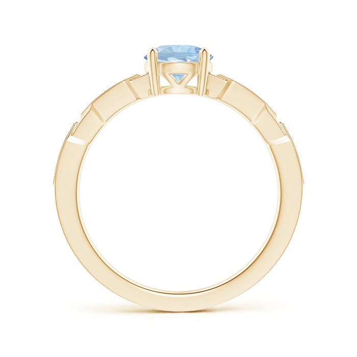 AA - Aquamarine / 0.79 CT / 14 KT Yellow Gold