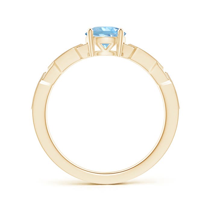 AAAA - Aquamarine / 0.79 CT / 14 KT Yellow Gold