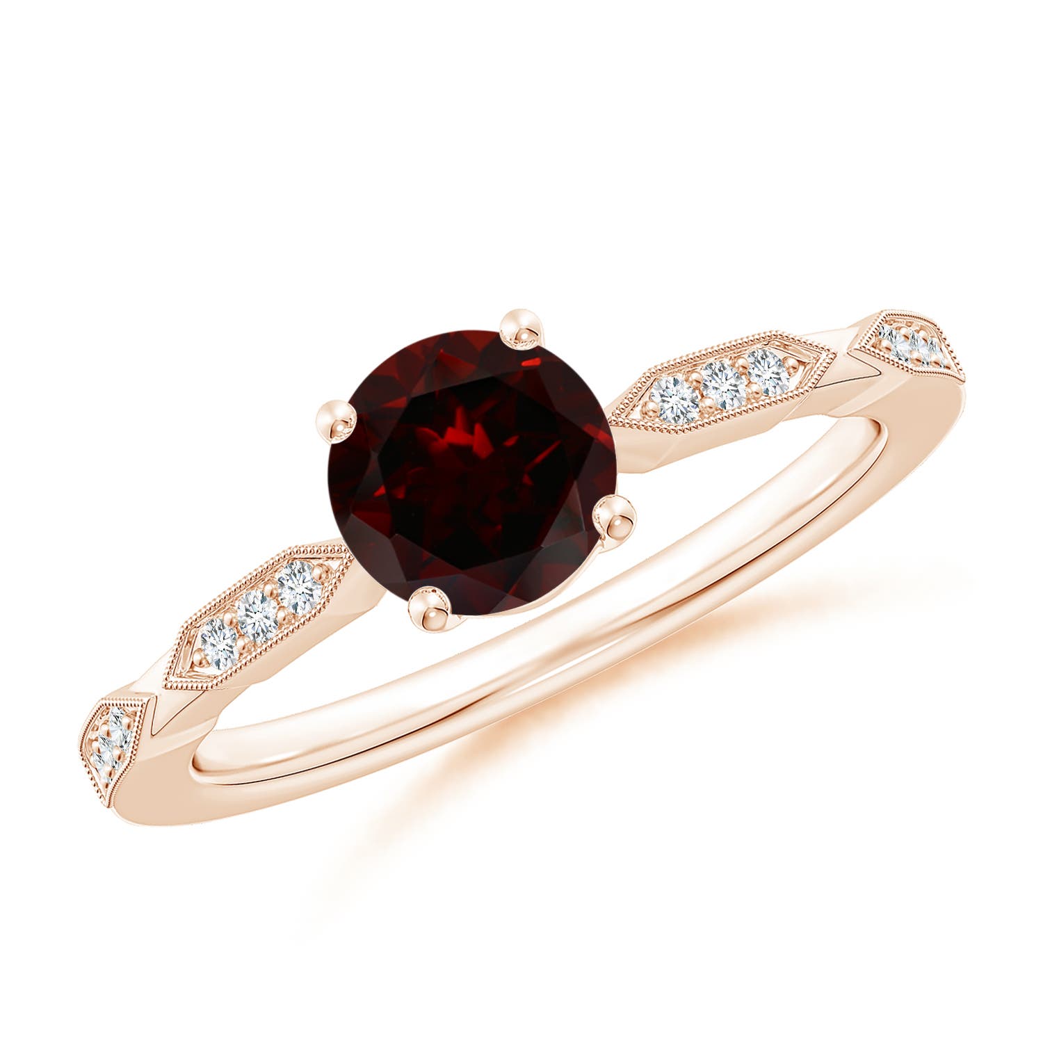 A - Garnet / 1.07 CT / 14 KT Rose Gold