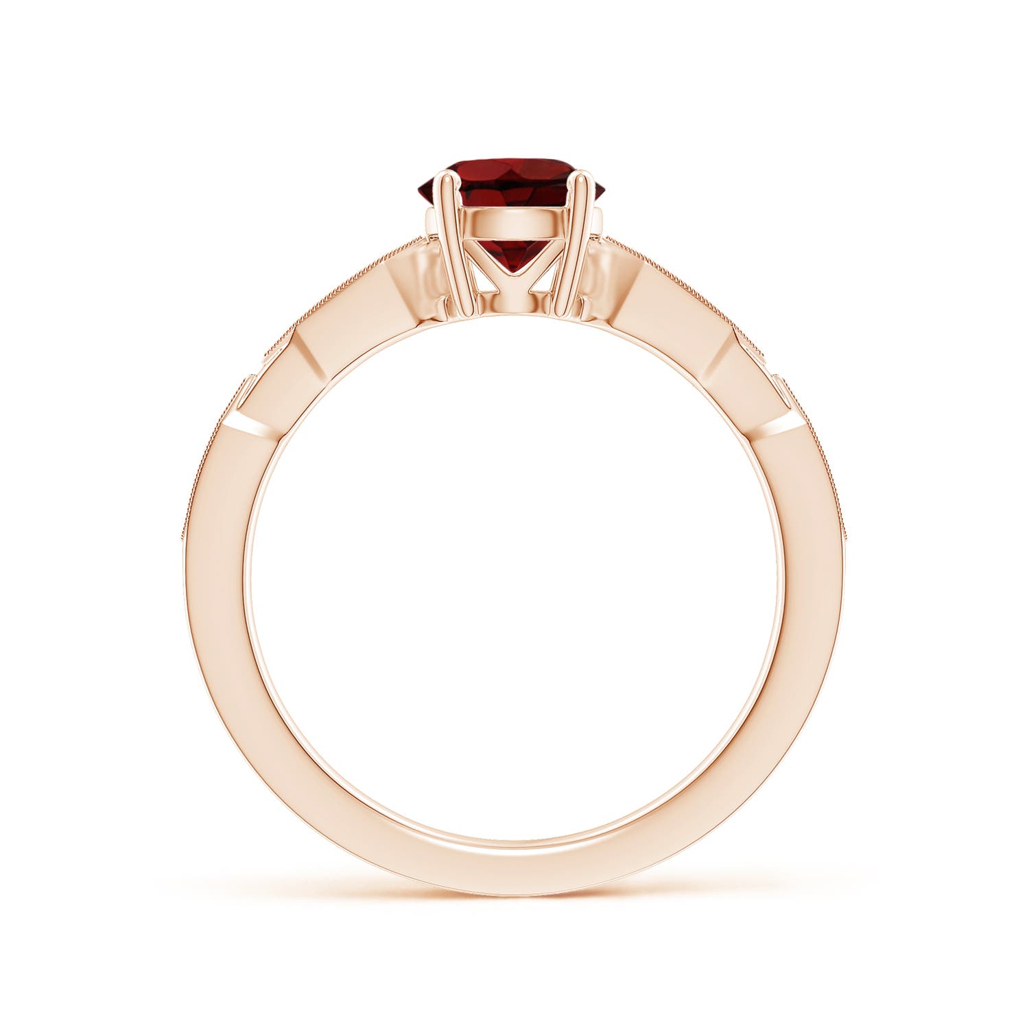 AAA - Garnet / 1.07 CT / 14 KT Rose Gold