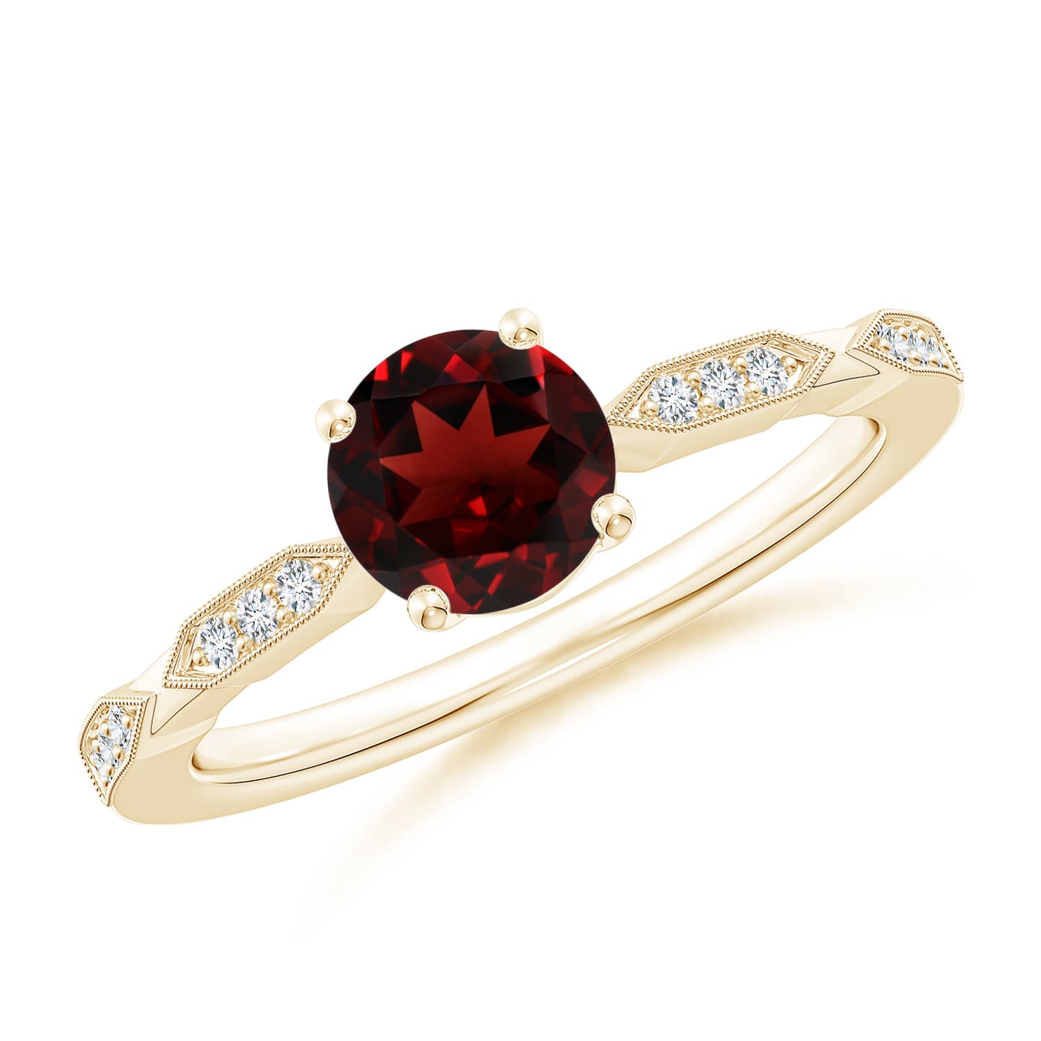 AAA - Garnet / 1.07 CT / 14 KT Yellow Gold