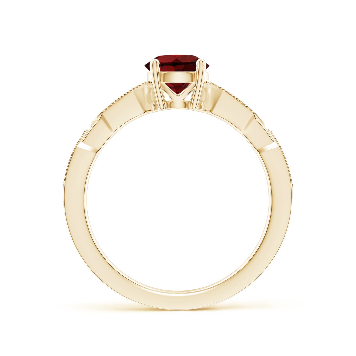 AAA - Garnet / 1.07 CT / 14 KT Yellow Gold