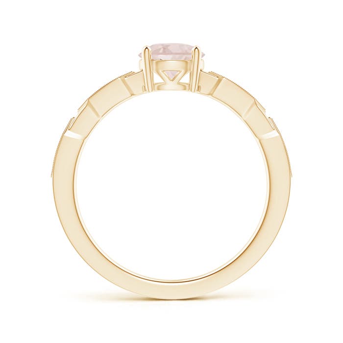 A - Morganite / 0.77 CT / 14 KT Yellow Gold