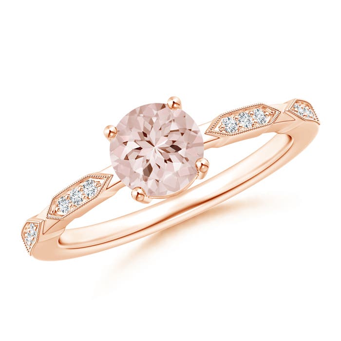 AA - Morganite / 0.77 CT / 14 KT Rose Gold