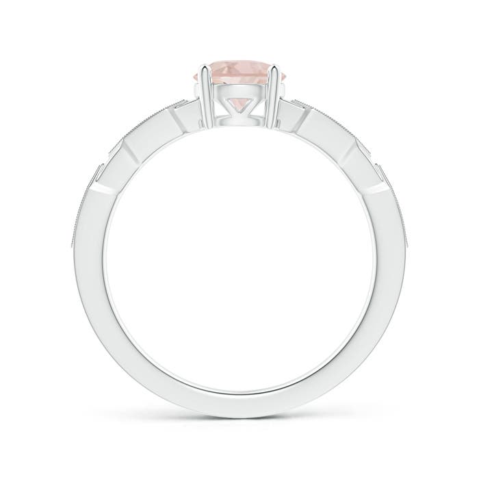 AA - Morganite / 0.77 CT / 14 KT White Gold