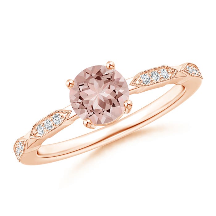 AAAA - Morganite / 0.77 CT / 14 KT Rose Gold