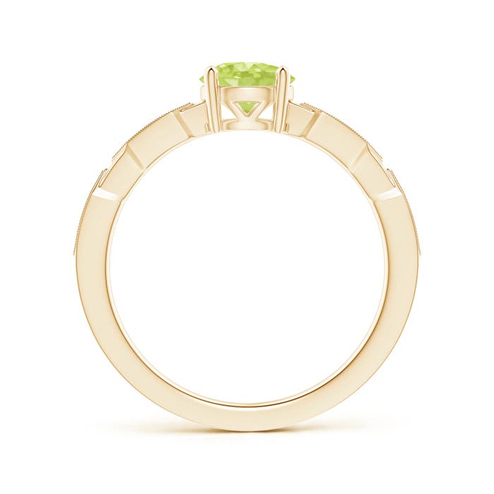 A - Peridot / 1.02 CT / 14 KT Yellow Gold