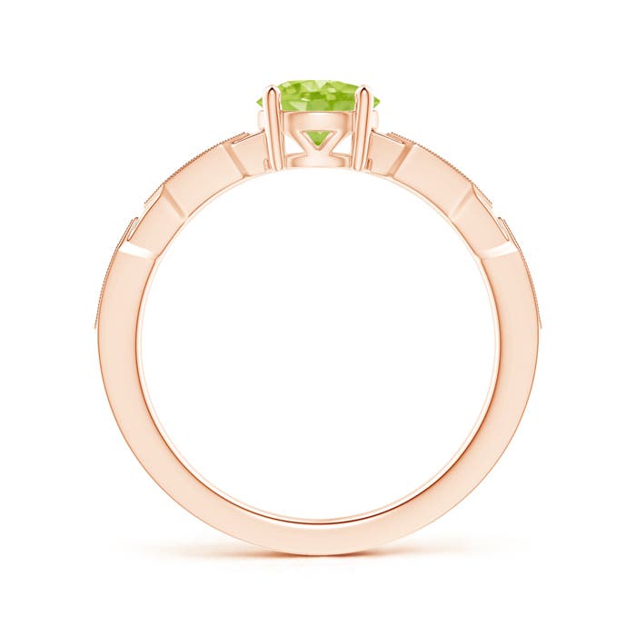 AA - Peridot / 1.02 CT / 14 KT Rose Gold