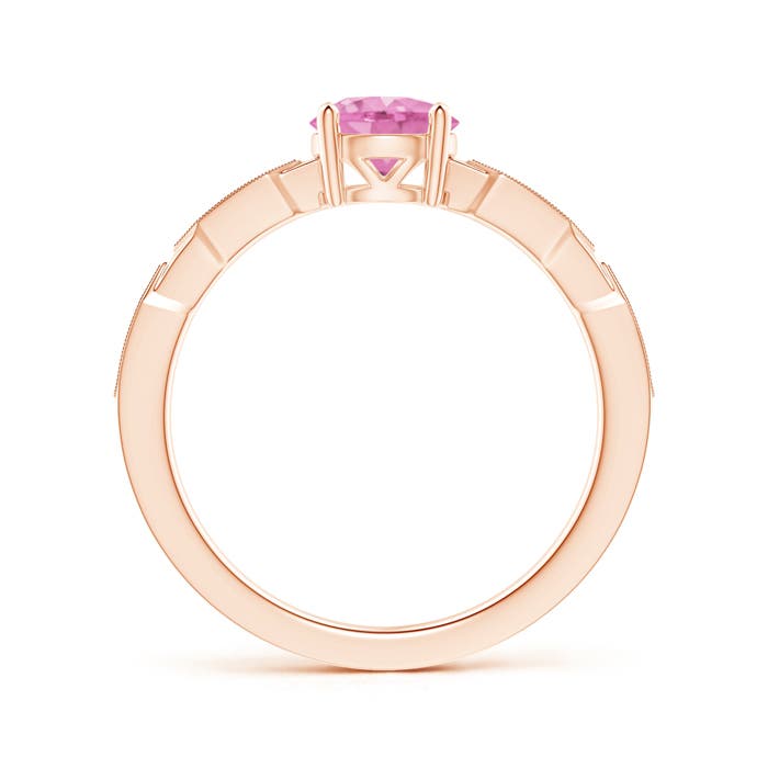 A - Pink Sapphire / 1.07 CT / 14 KT Rose Gold