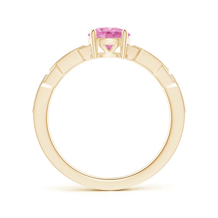 A - Pink Sapphire / 1.07 CT / 14 KT Yellow Gold