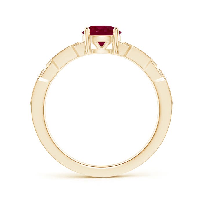 A - Ruby / 1.07 CT / 14 KT Yellow Gold