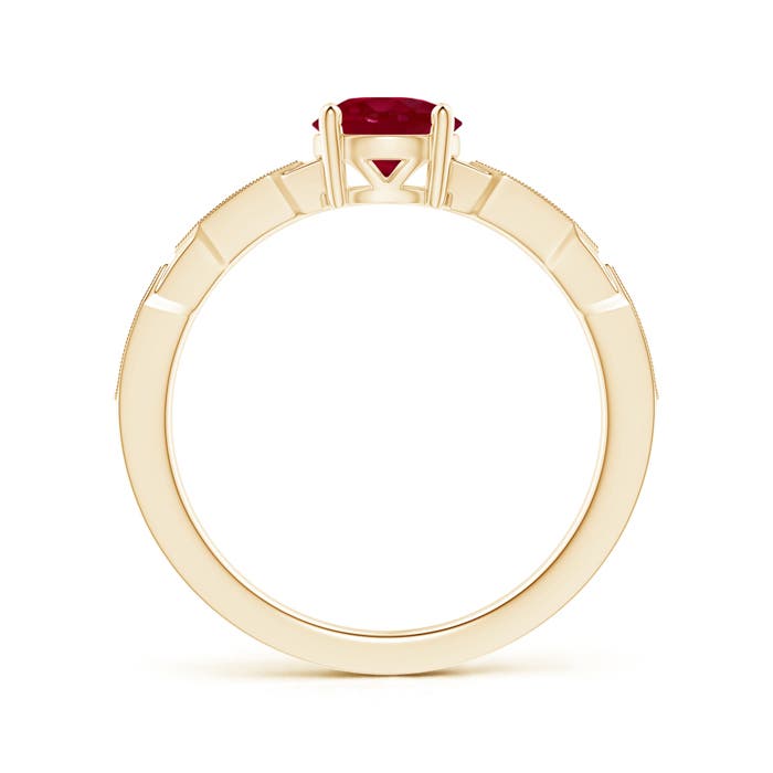 AA - Ruby / 1.07 CT / 14 KT Yellow Gold