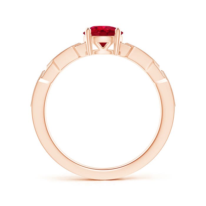 AAA - Ruby / 1.07 CT / 14 KT Rose Gold