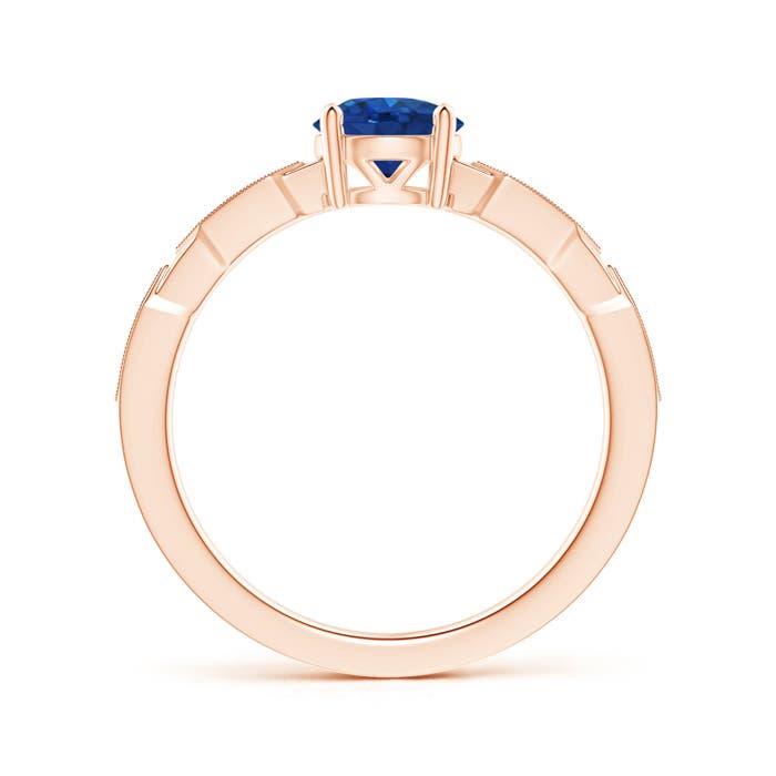 AAA - Blue Sapphire / 1.07 CT / 14 KT Rose Gold