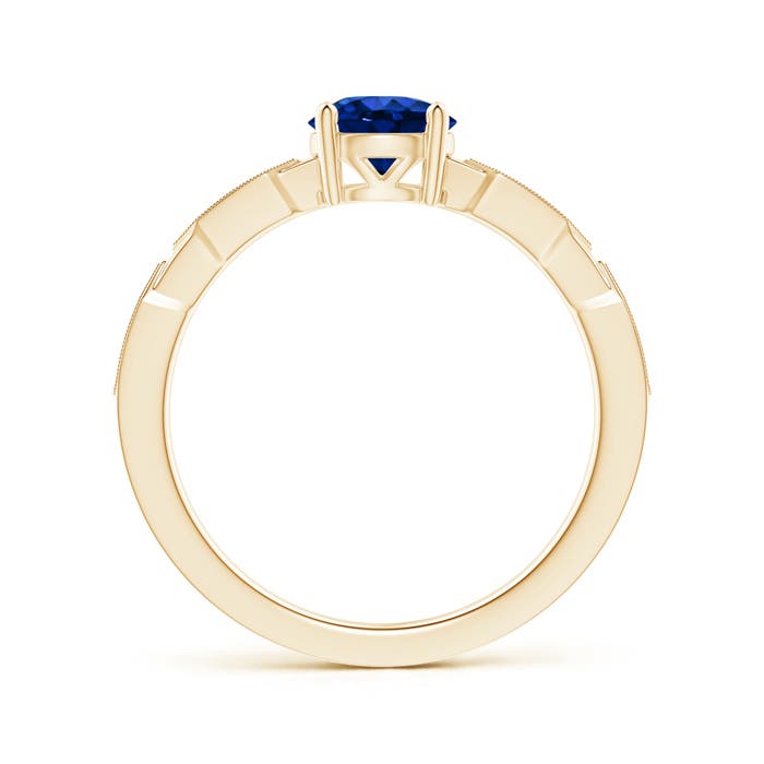 AAAA - Blue Sapphire / 1.07 CT / 14 KT Yellow Gold