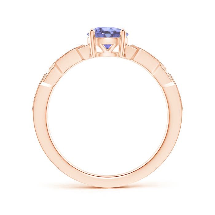 A - Tanzanite / 0.97 CT / 14 KT Rose Gold