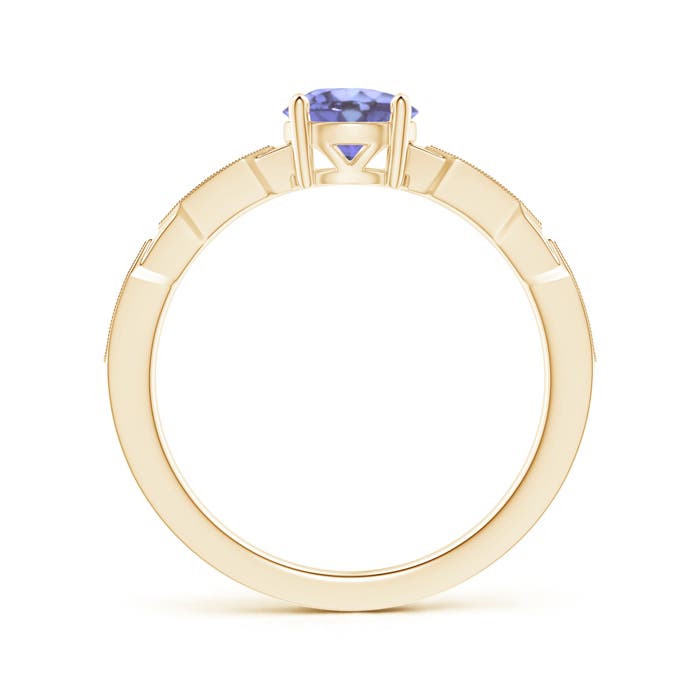 A - Tanzanite / 0.97 CT / 14 KT Yellow Gold