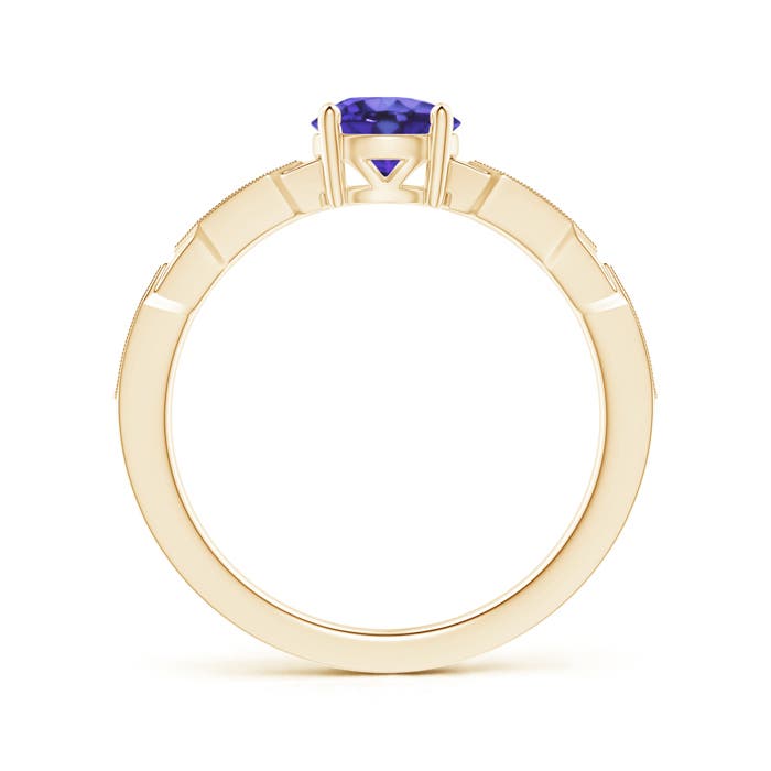 AA - Tanzanite / 0.97 CT / 14 KT Yellow Gold