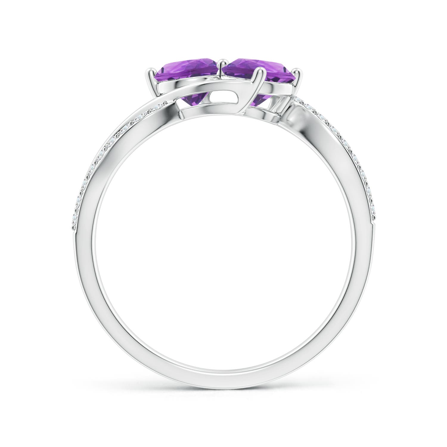 AA - Amethyst / 1.04 CT / 14 KT White Gold