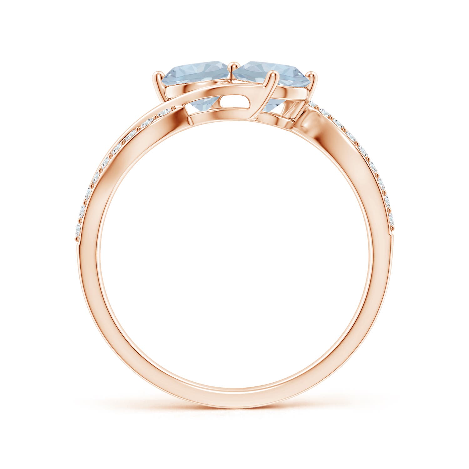 A - Aquamarine / 0.94 CT / 14 KT Rose Gold