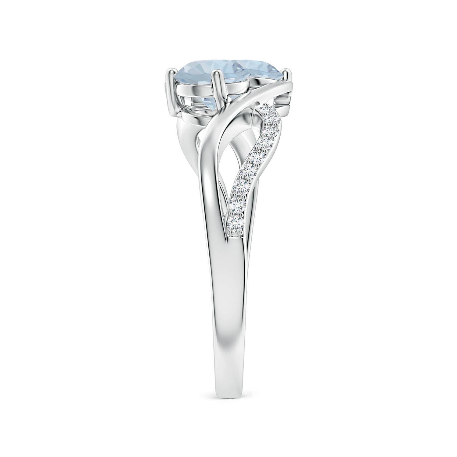 A - Aquamarine / 0.94 CT / 14 KT White Gold