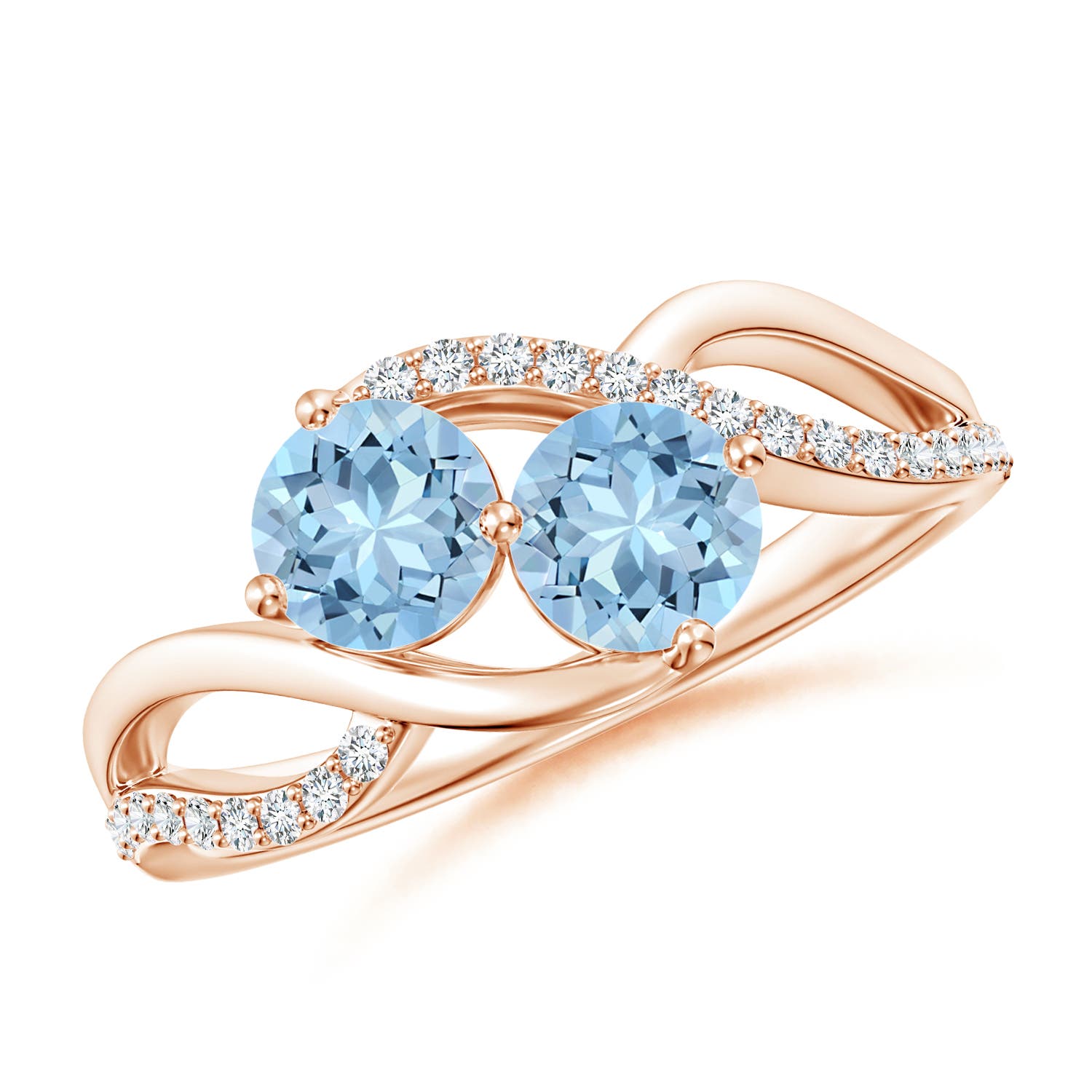 AAA - Aquamarine / 0.94 CT / 14 KT Rose Gold