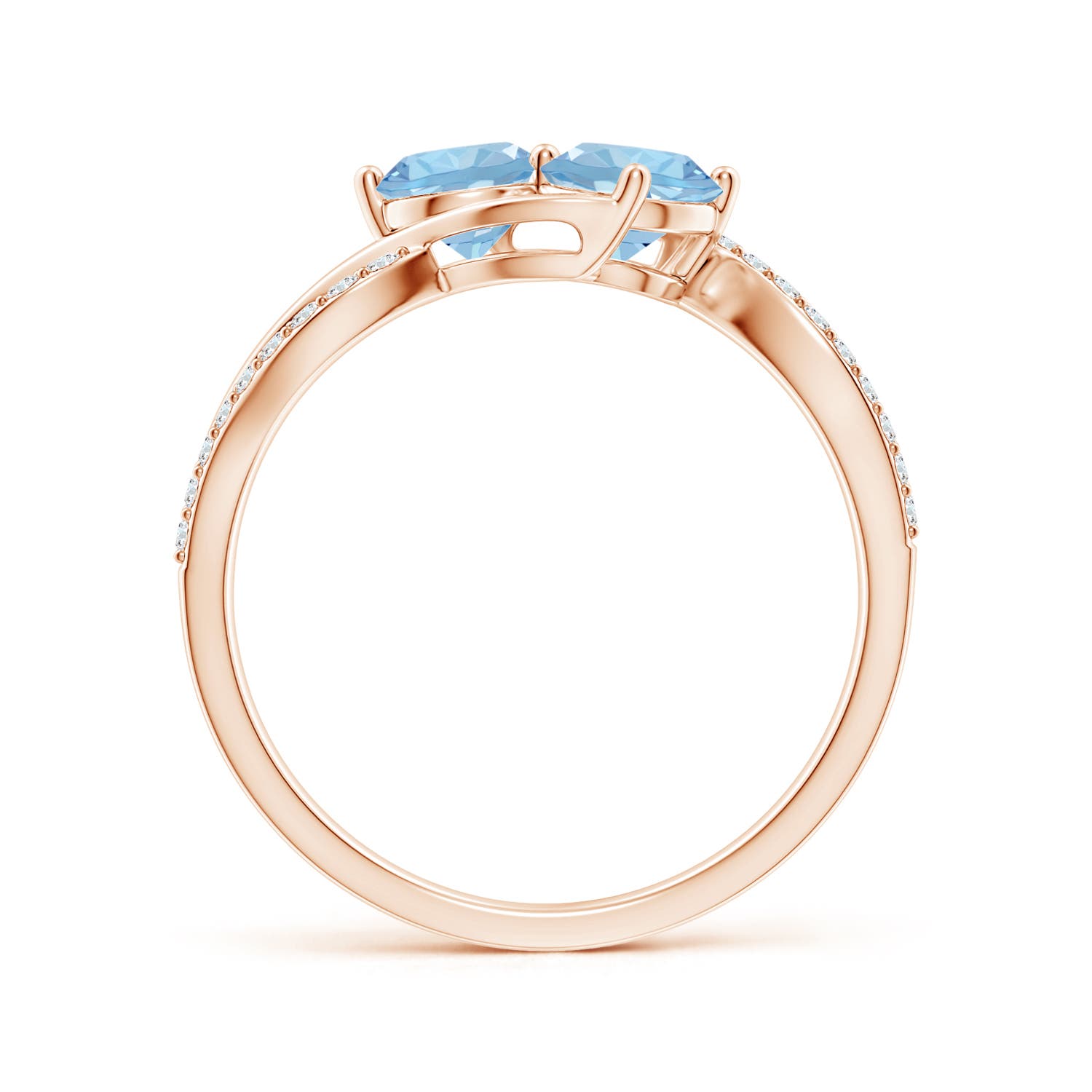 AAA - Aquamarine / 0.94 CT / 14 KT Rose Gold