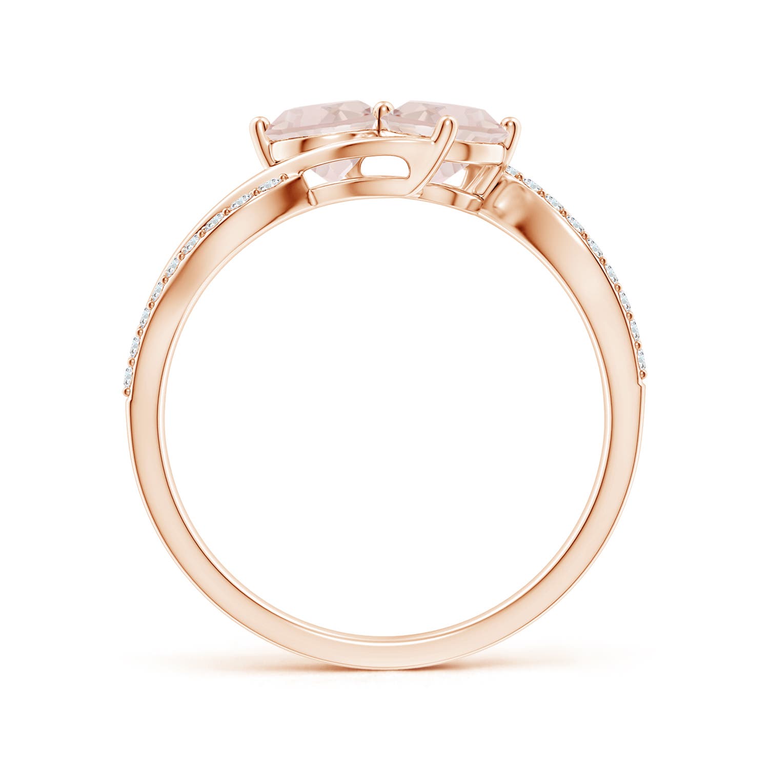 A - Morganite / 0.98 CT / 14 KT Rose Gold