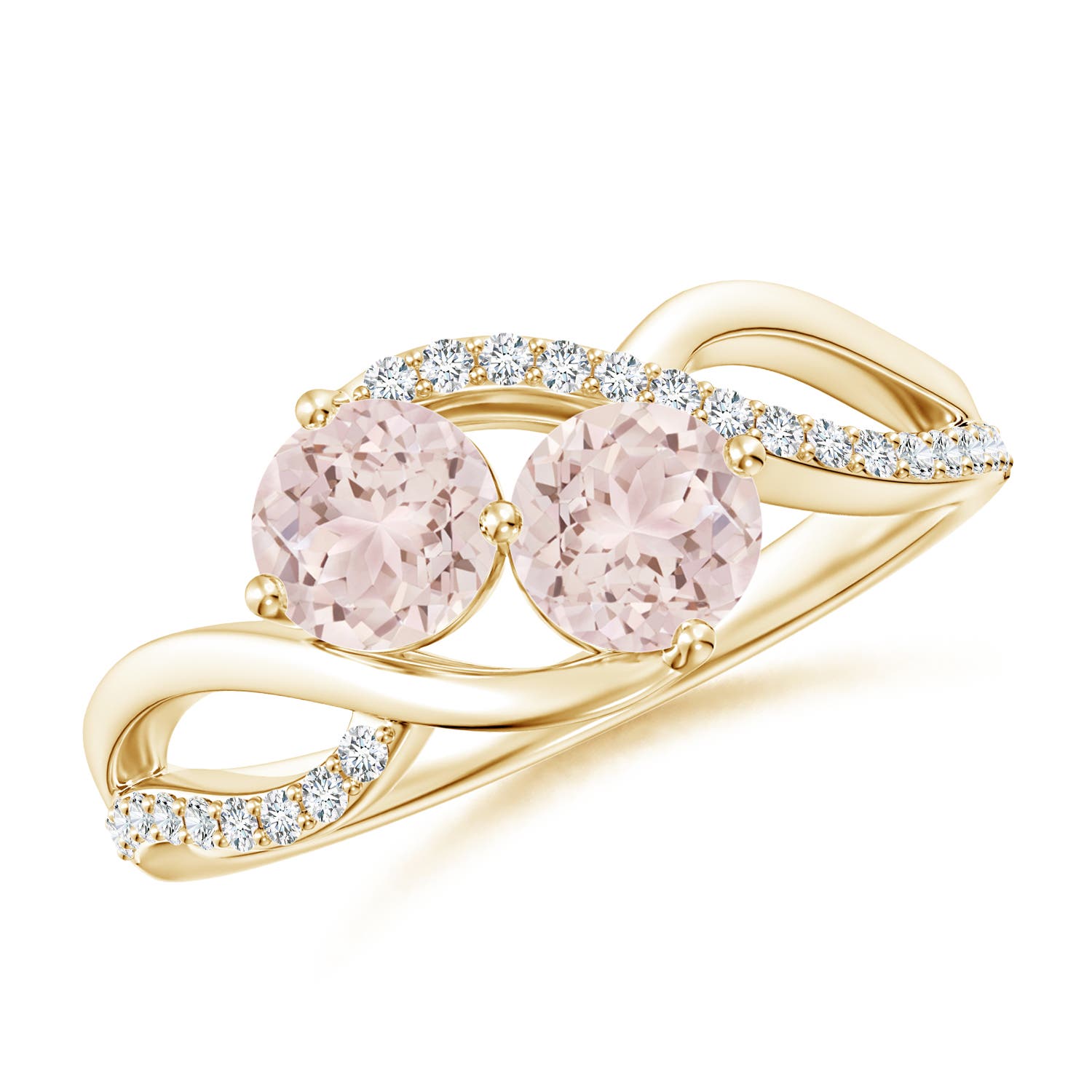 A - Morganite / 0.98 CT / 14 KT Yellow Gold