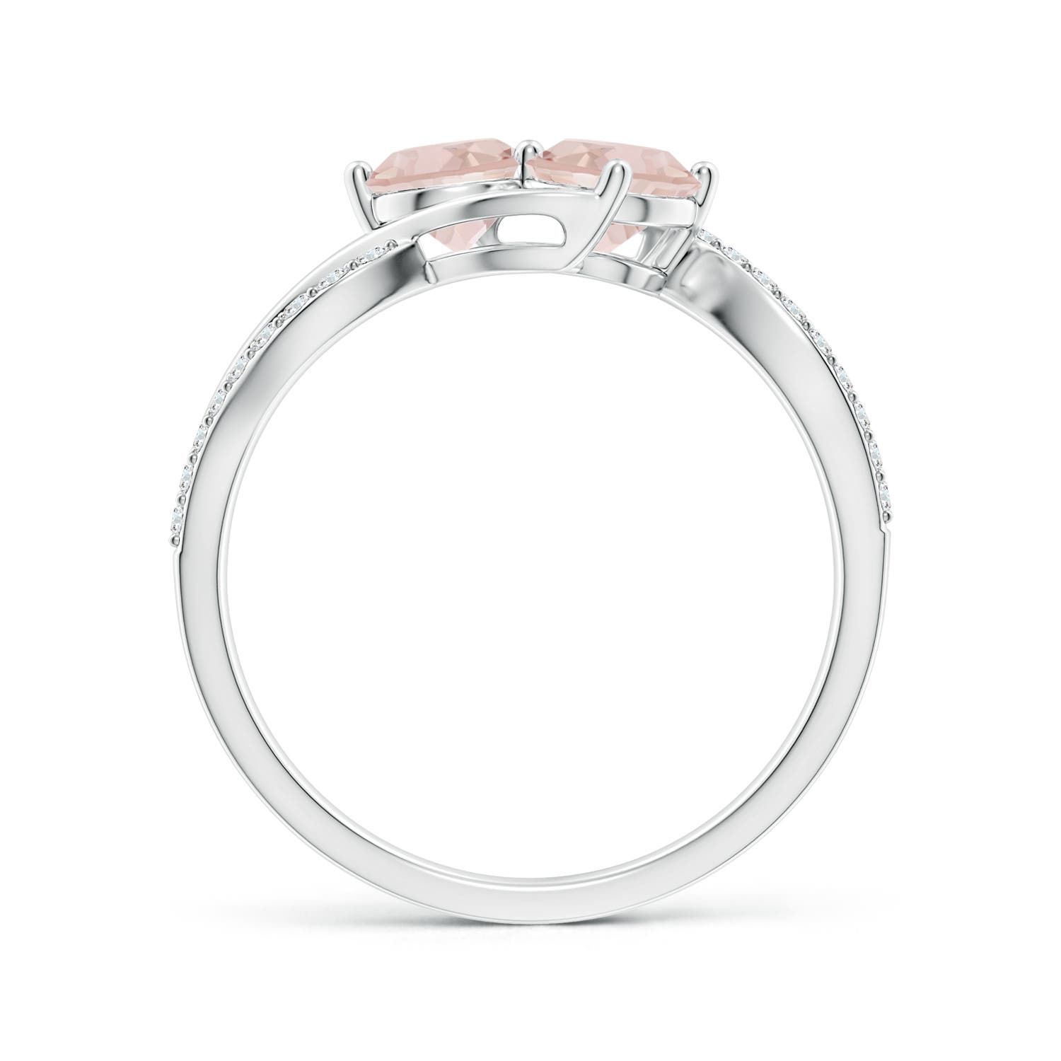 AA - Morganite / 0.98 CT / 14 KT White Gold