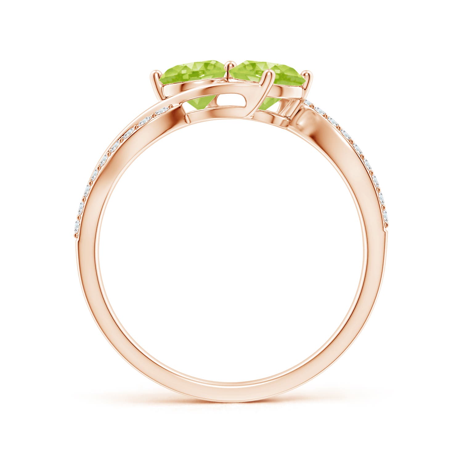 AA - Peridot / 1.24 CT / 14 KT Rose Gold