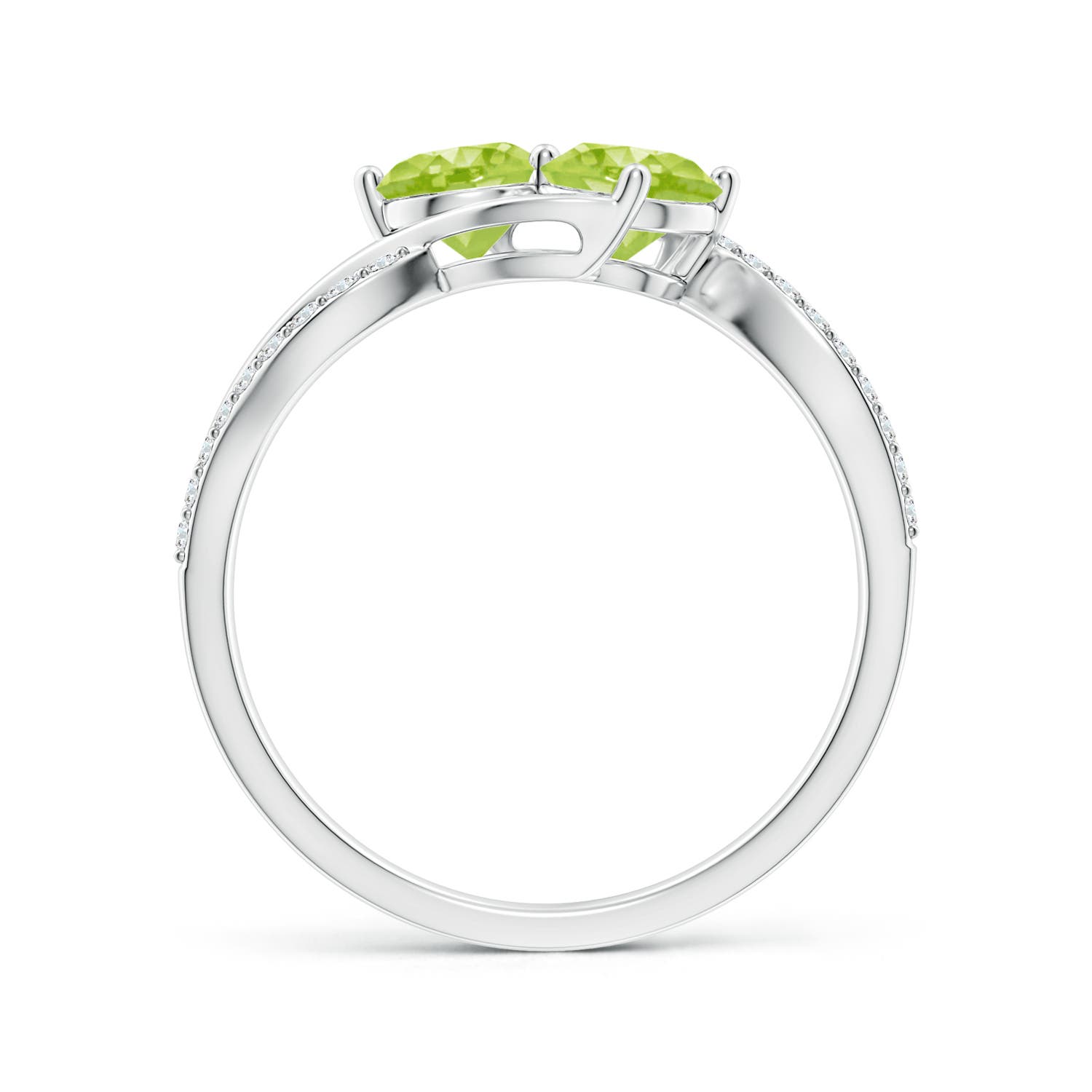 AA - Peridot / 1.24 CT / 14 KT White Gold