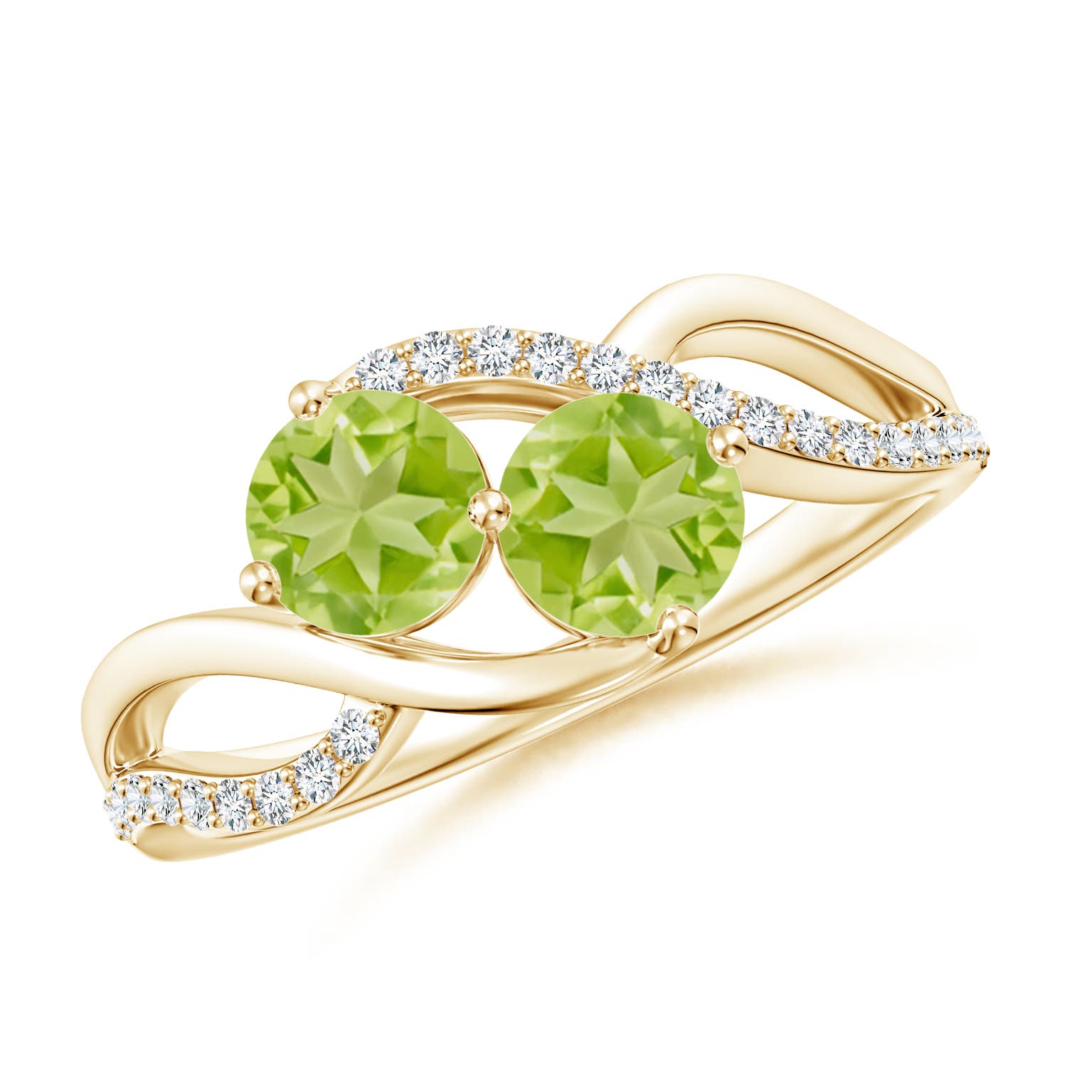 AA - Peridot / 1.24 CT / 14 KT Yellow Gold