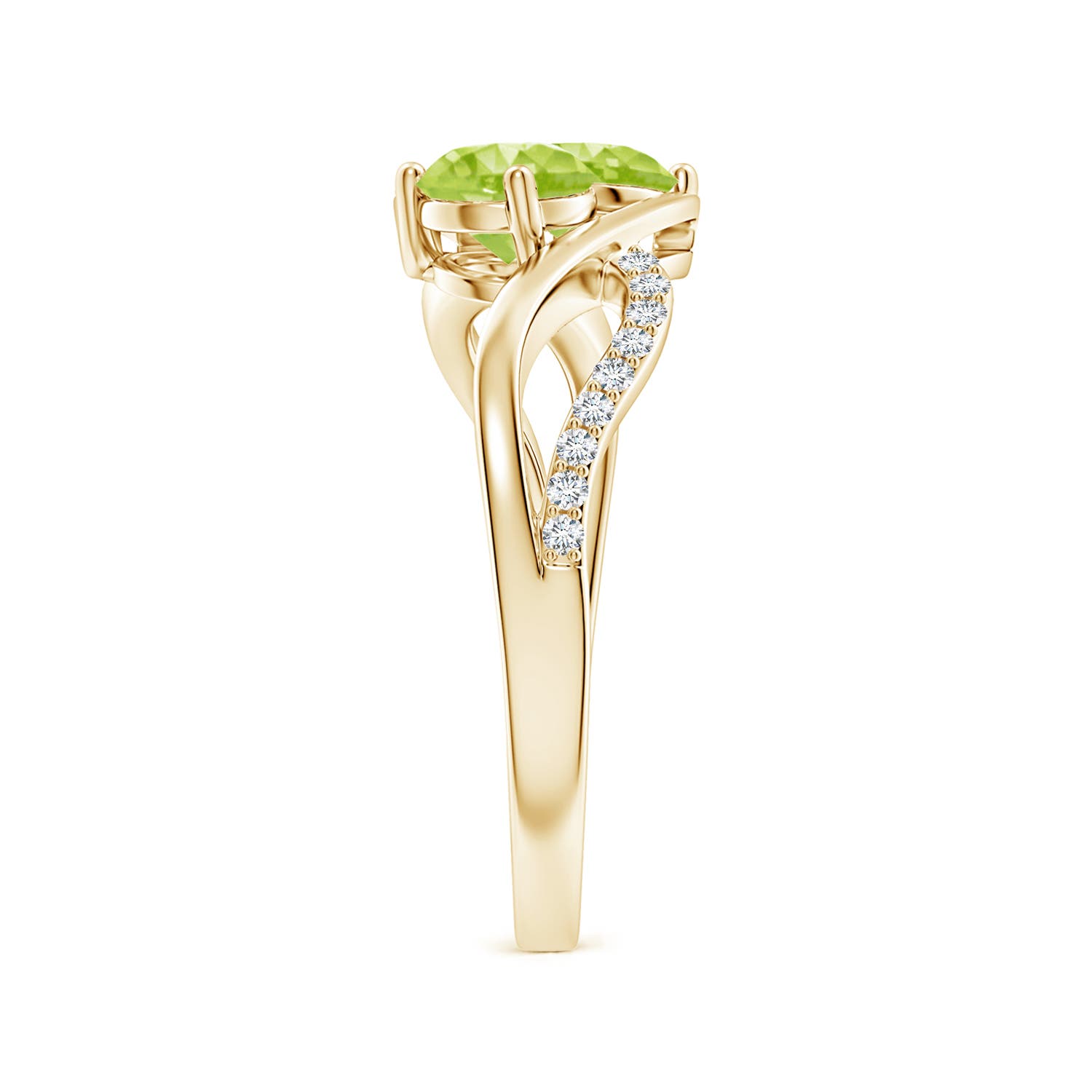 AA - Peridot / 1.24 CT / 14 KT Yellow Gold