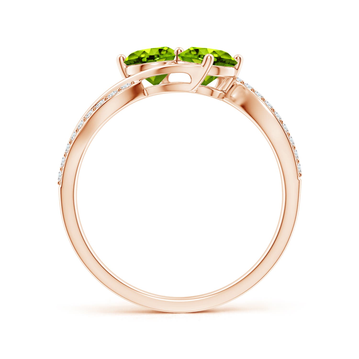 AAAA - Peridot / 1.24 CT / 14 KT Rose Gold