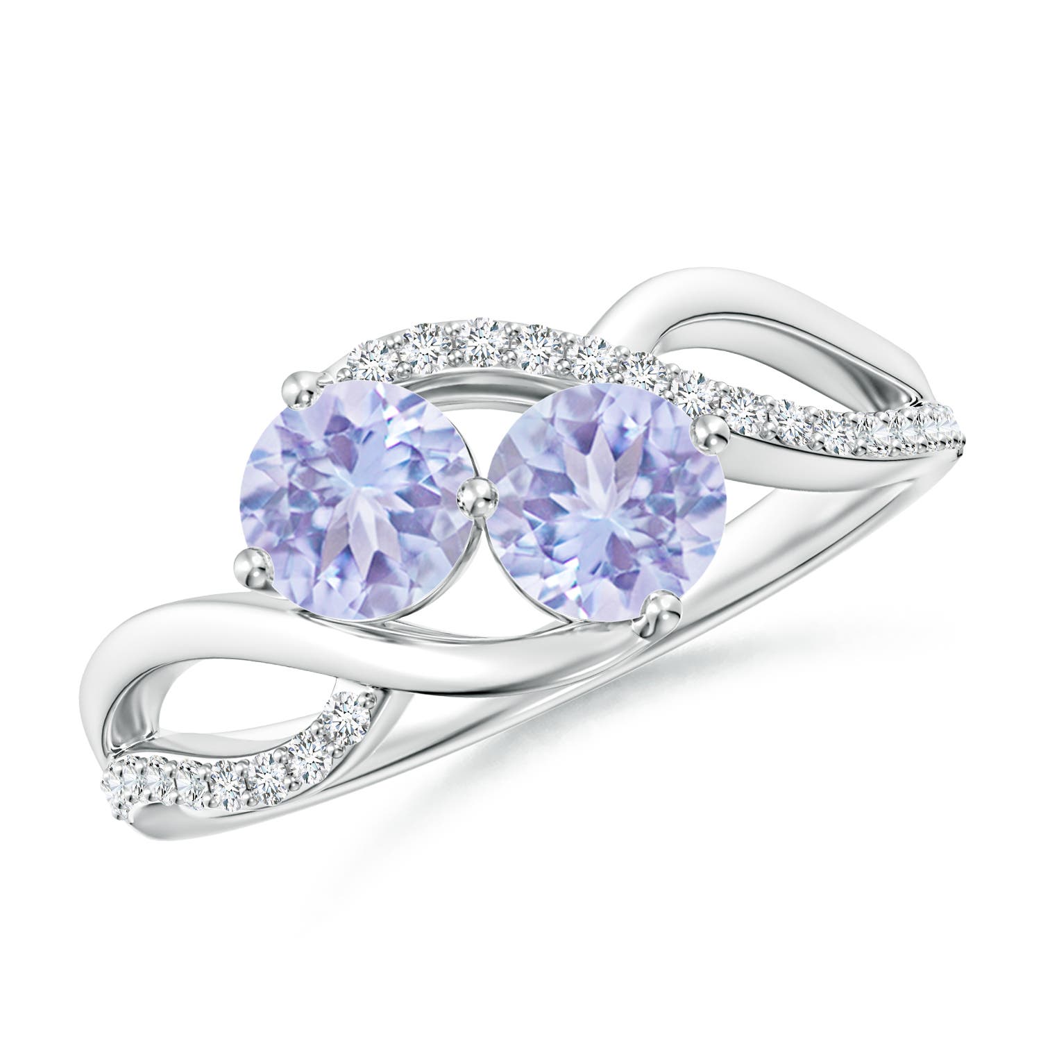 A - Tanzanite / 1.14 CT / 14 KT White Gold