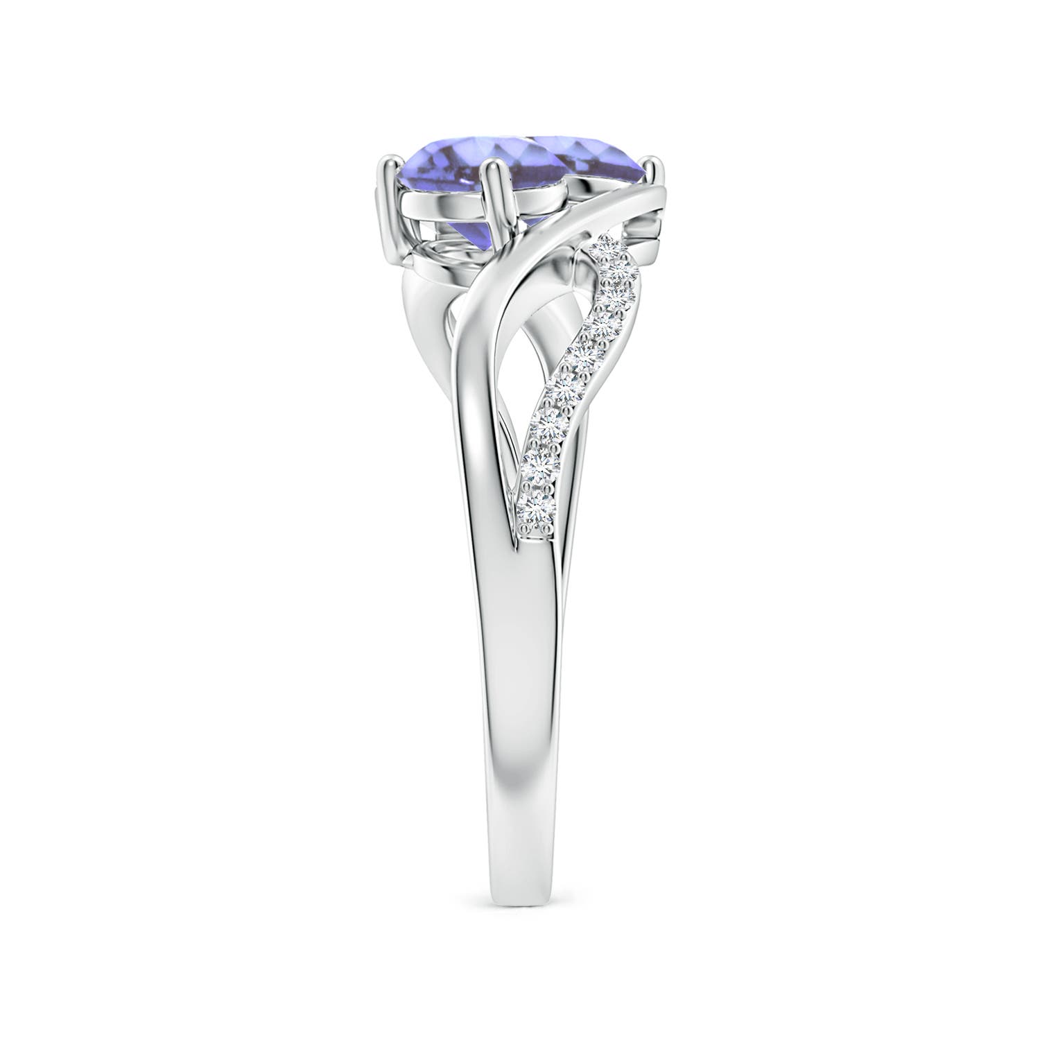 AA - Tanzanite / 1.14 CT / 14 KT White Gold