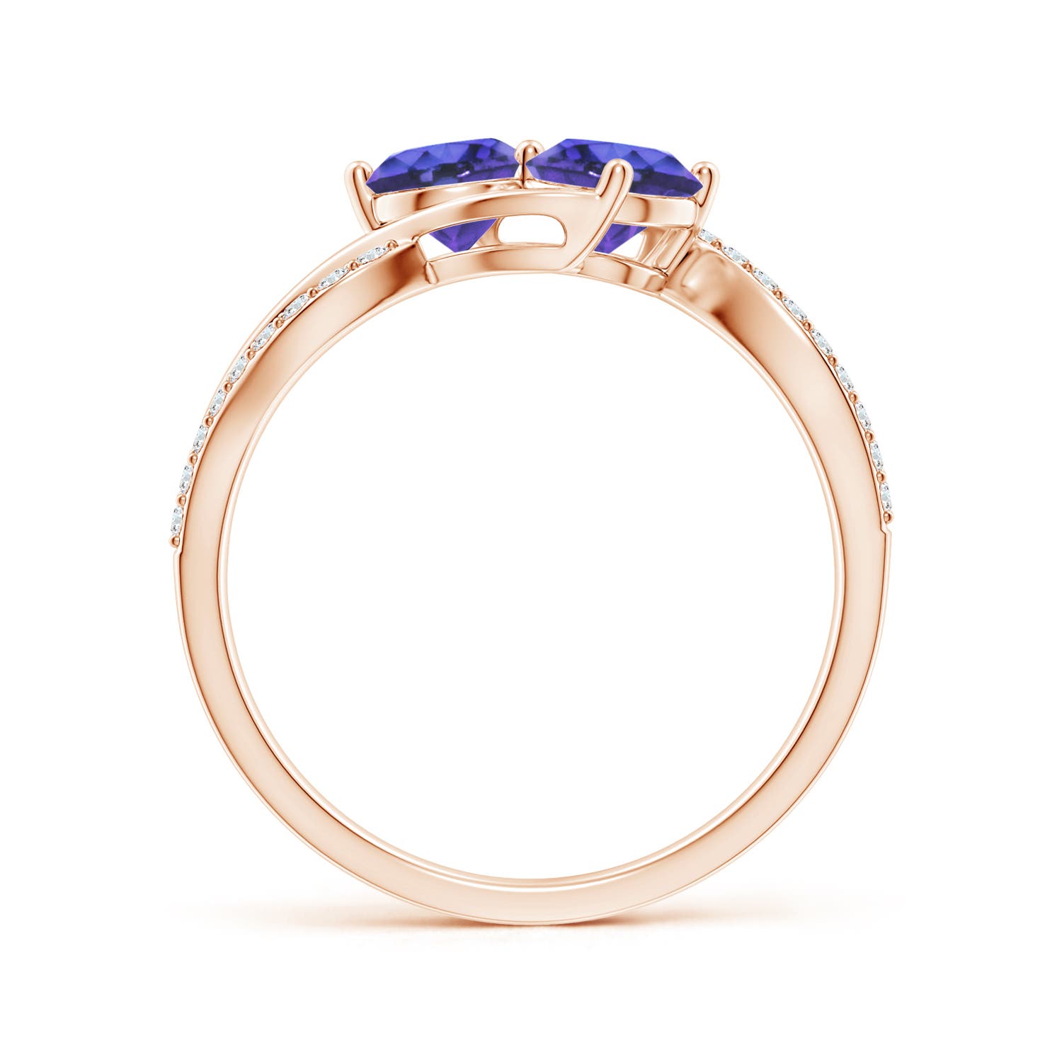 AAA - Tanzanite / 1.14 CT / 14 KT Rose Gold