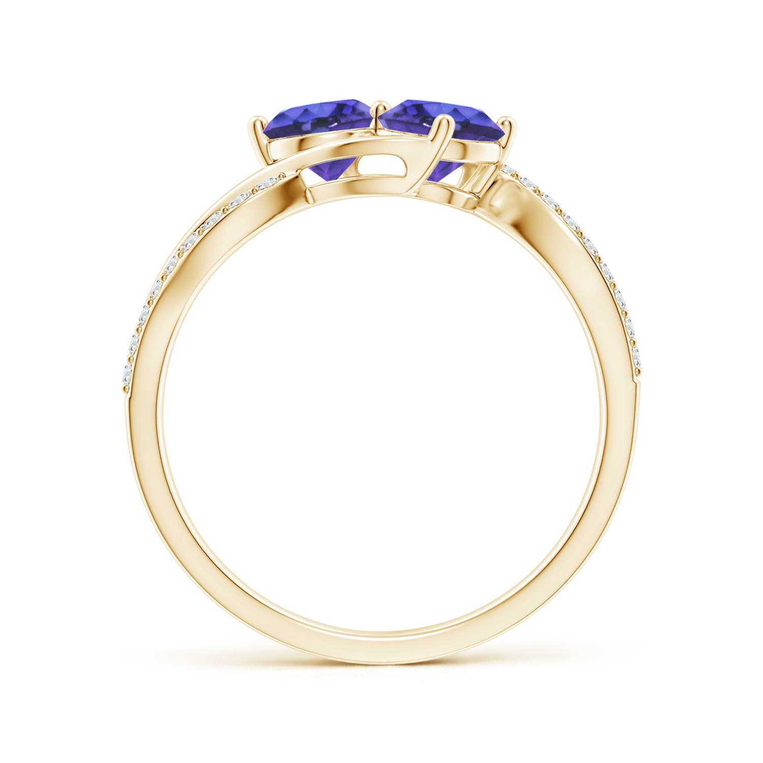 AAA - Tanzanite / 1.14 CT / 14 KT Yellow Gold