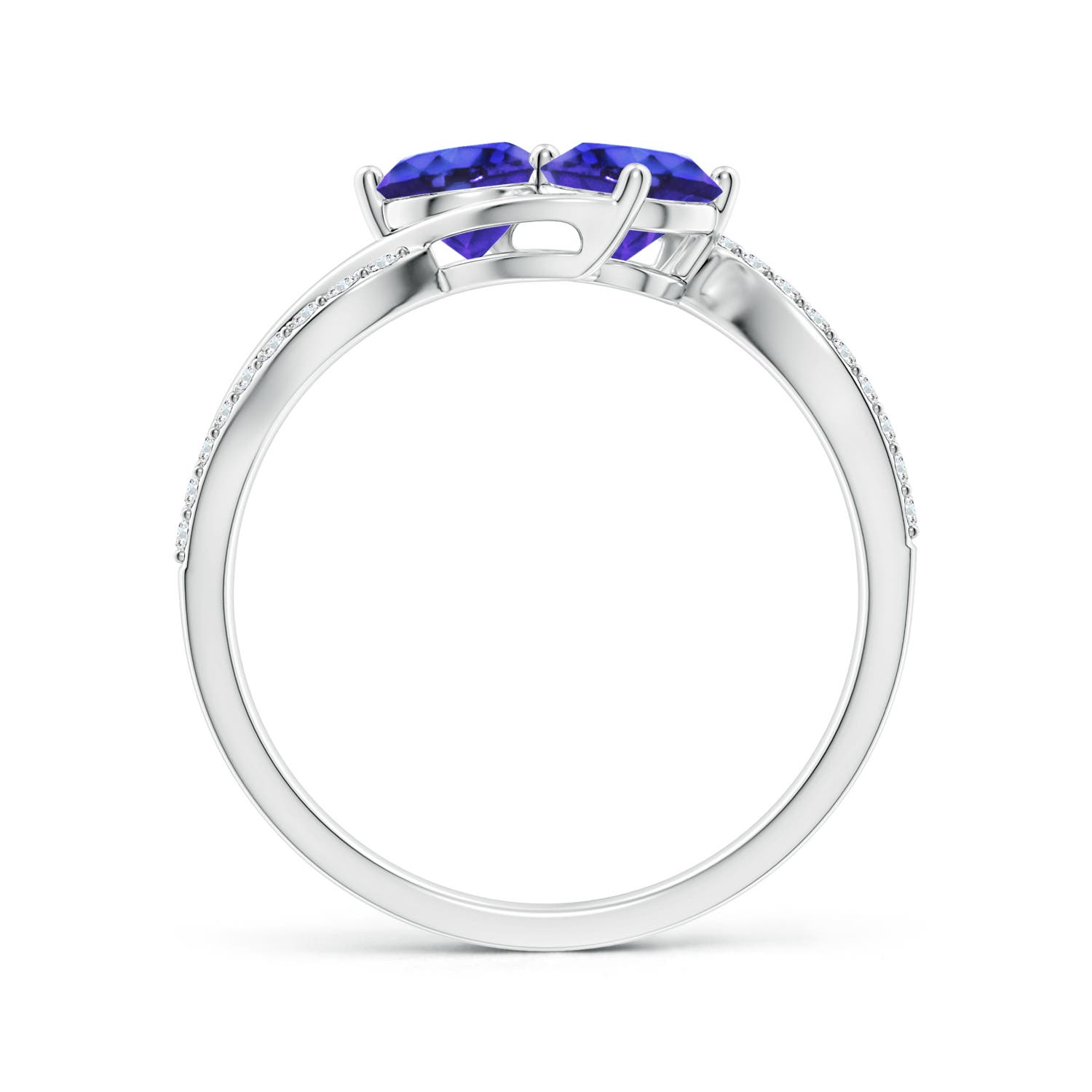 AAAA - Tanzanite / 1.14 CT / 14 KT White Gold