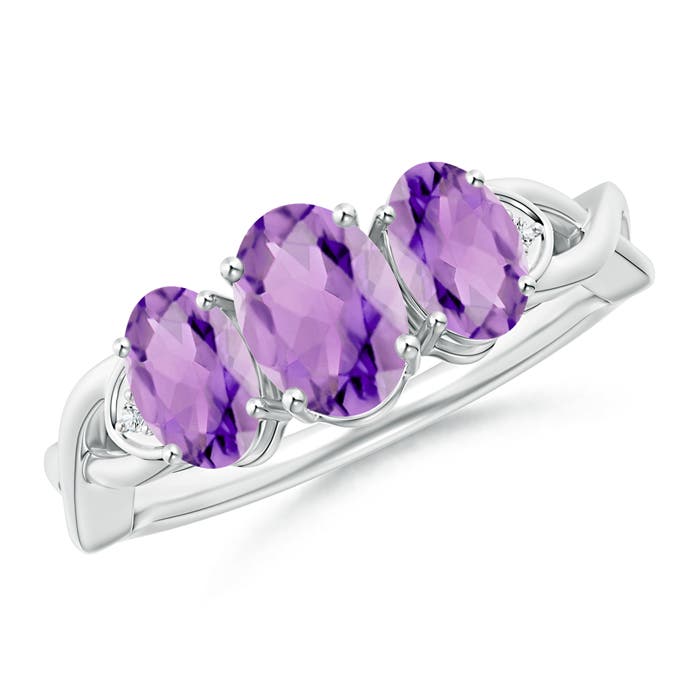 A - Amethyst / 1.54 CT / 14 KT White Gold