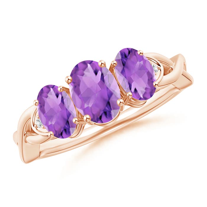 AA - Amethyst / 1.54 CT / 14 KT Rose Gold