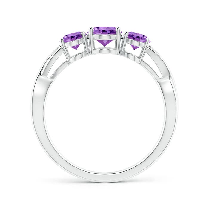 AA - Amethyst / 1.54 CT / 14 KT White Gold