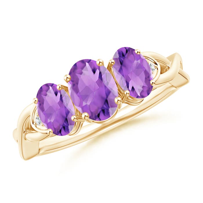 AA - Amethyst / 1.54 CT / 14 KT Yellow Gold